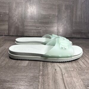 Dr. Scholls Womens Slide Sandals Size 9 Seafoam Green Jelly Slip On NEW